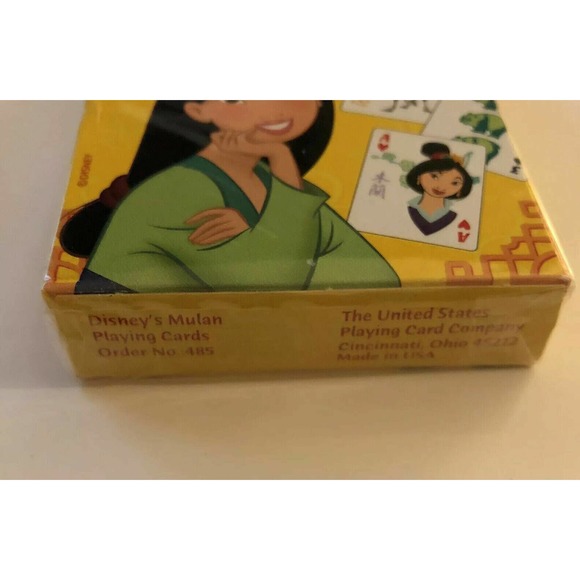 New Rare Disney Mulan Playing Cards Standard Card Deck No 485 Sealed Made in USA - Picture 4 of 6